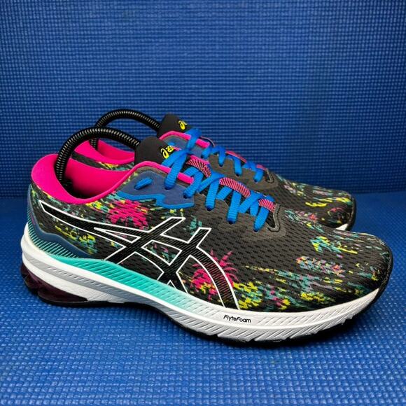 🔴 Asics GT-1000 11 Women`s Size 9 Black Pink Athletic Running Shoes 1012B282 - Picture 3 of 8